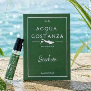 2ml Proben-Flakon des Bodenseedufts und Bodenseeparfums Seerhein für Ihn von Acqua di Costanza – Duftprobe.